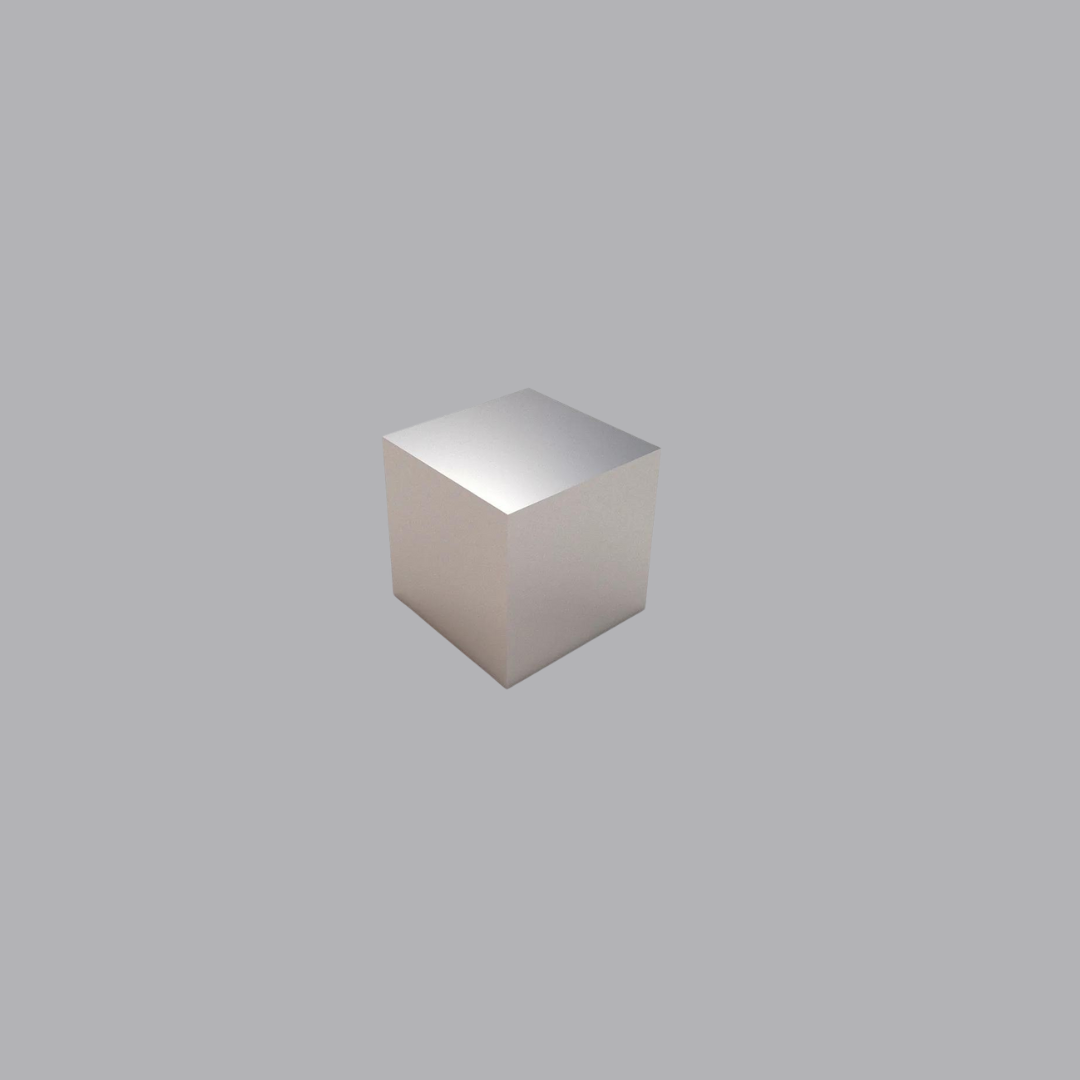 Silver end cube