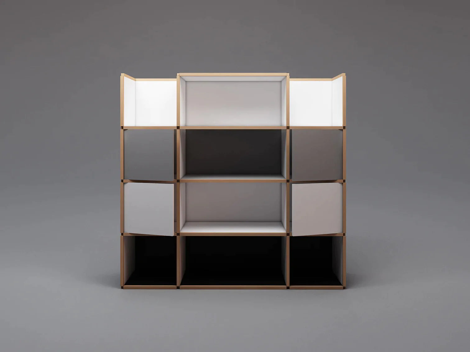 Wide open bookcase