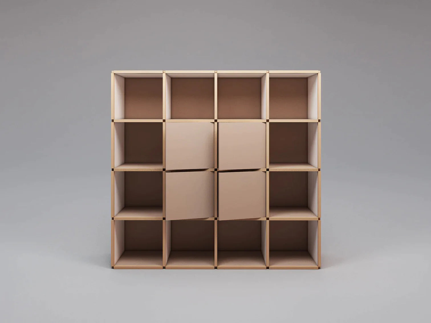 Large bookcase with doors
