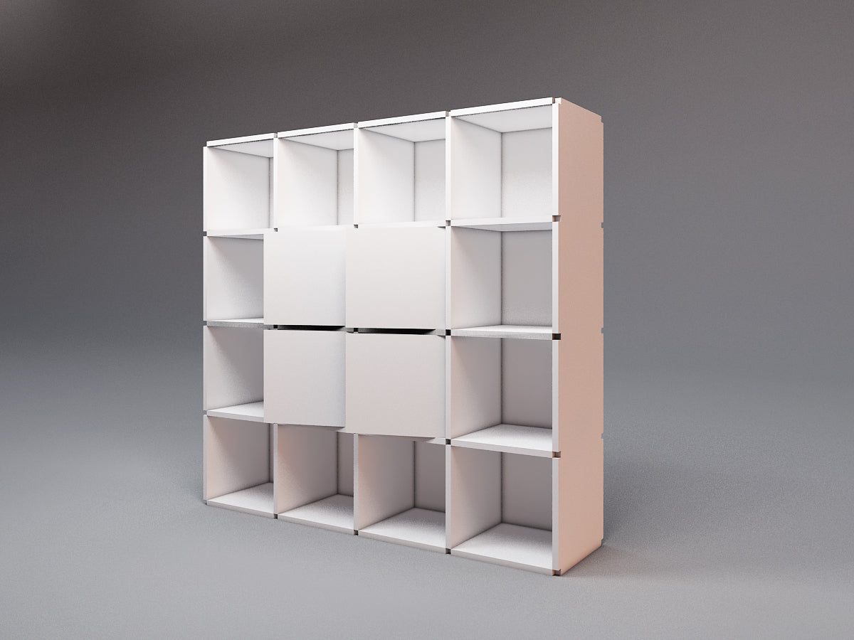 Large bookcase with doors