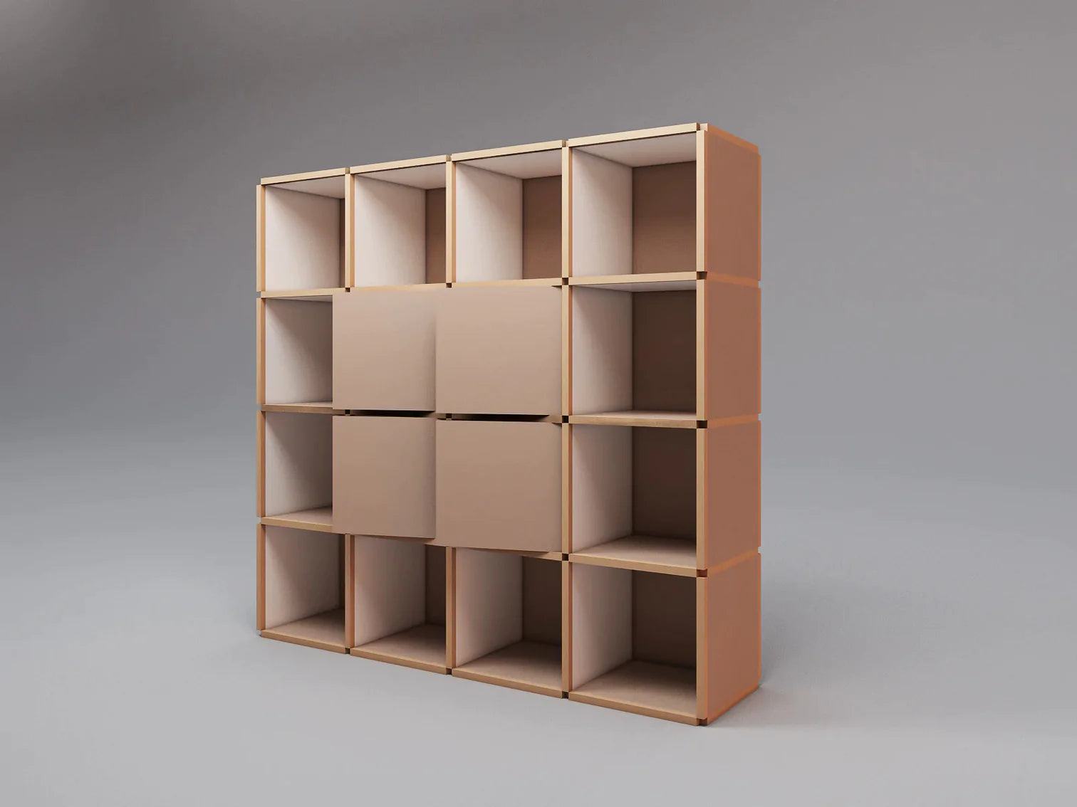 Large bookcase with doors
