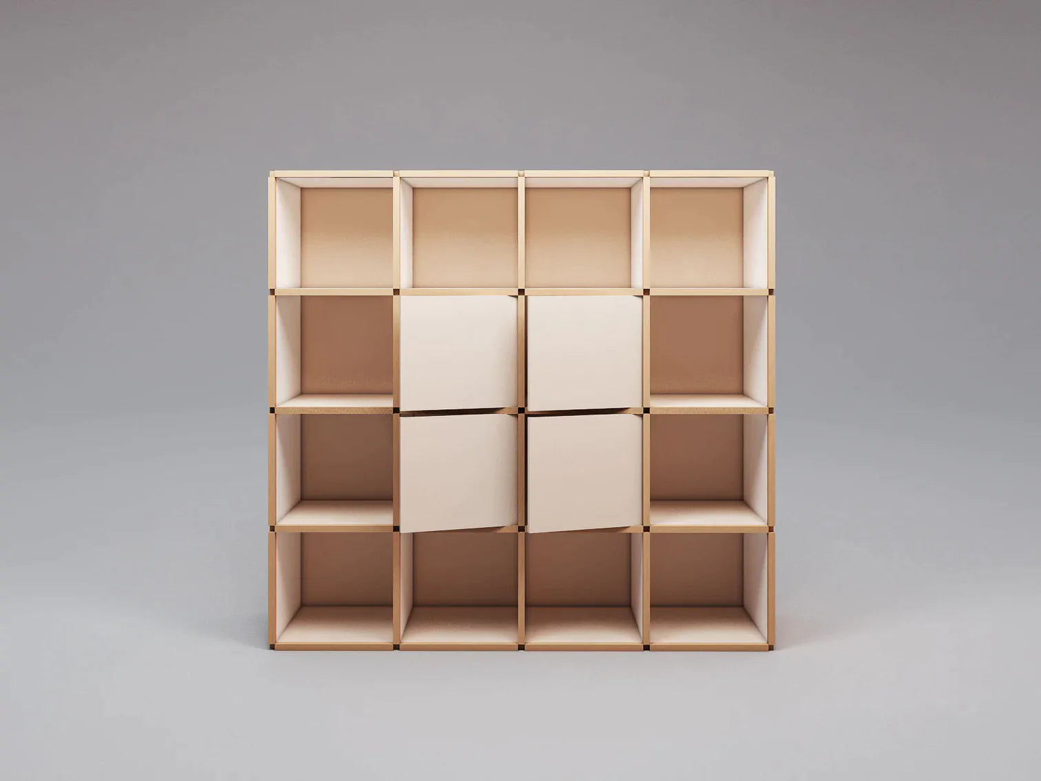 Large bookcase with doors