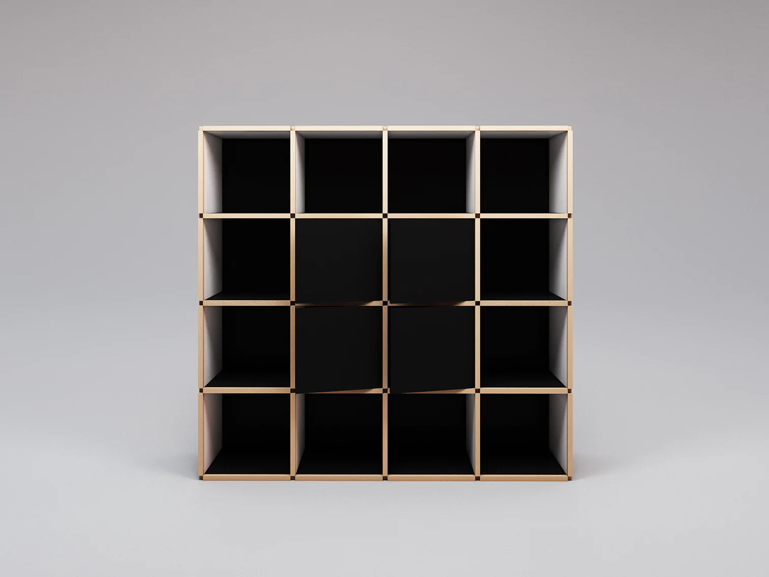 Large bookcase with doors