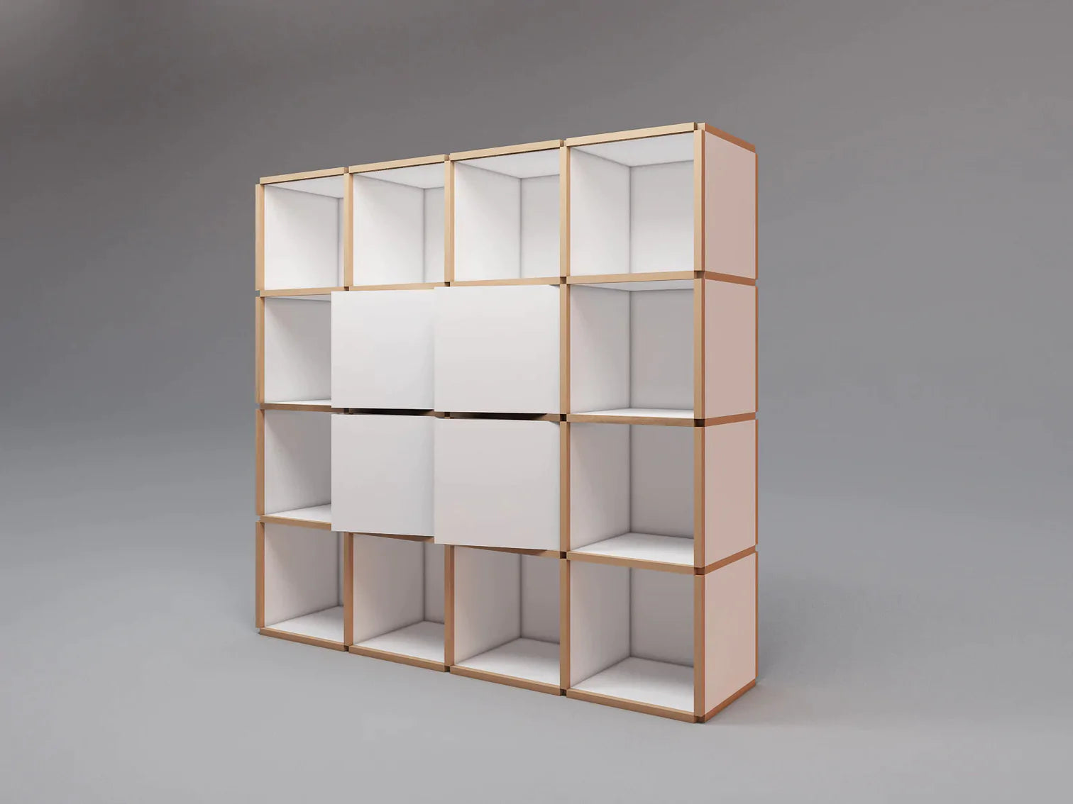 Large bookcase with doors