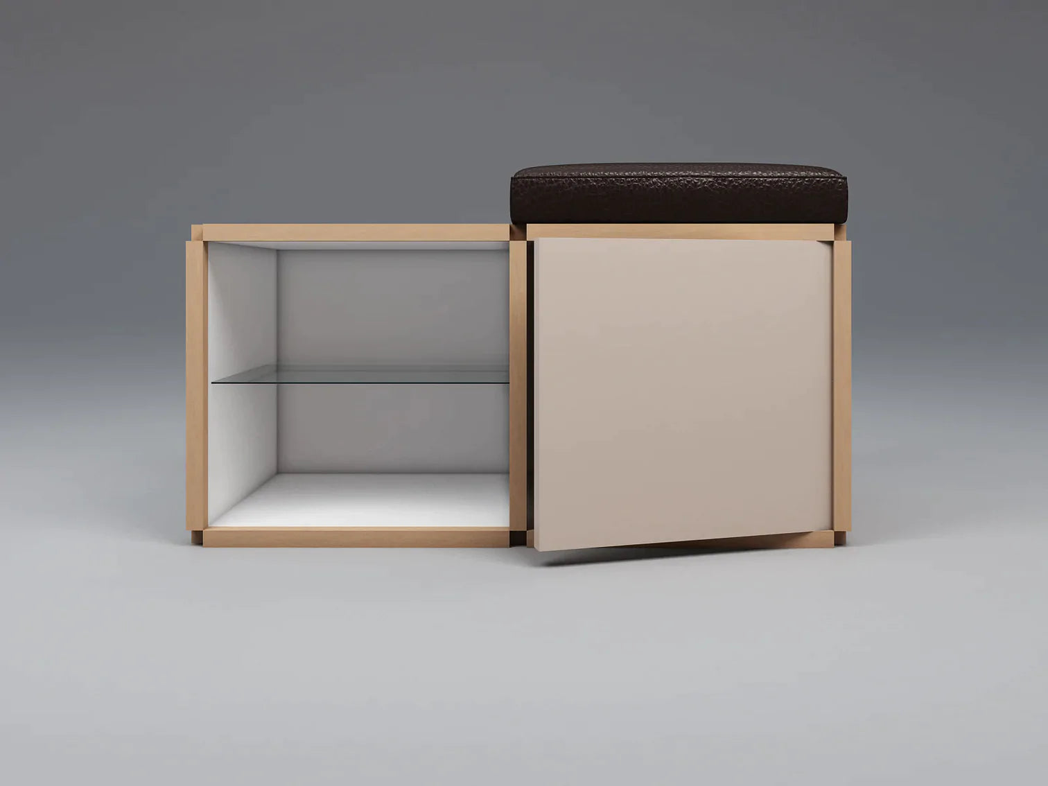 Single seat stool with table