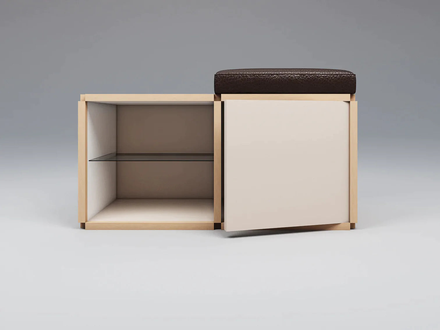 Single seat stool with table