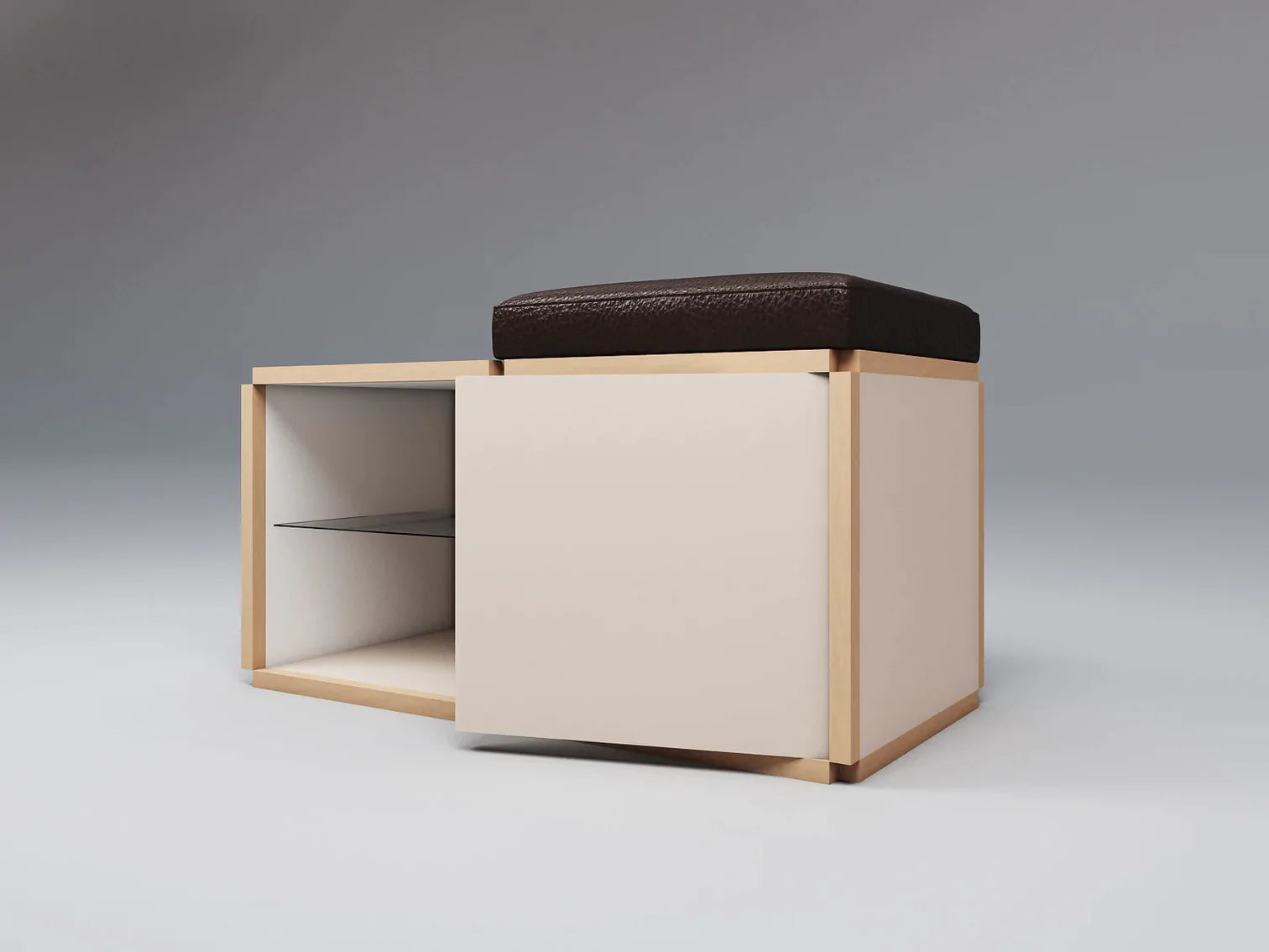 Single seat stool with table