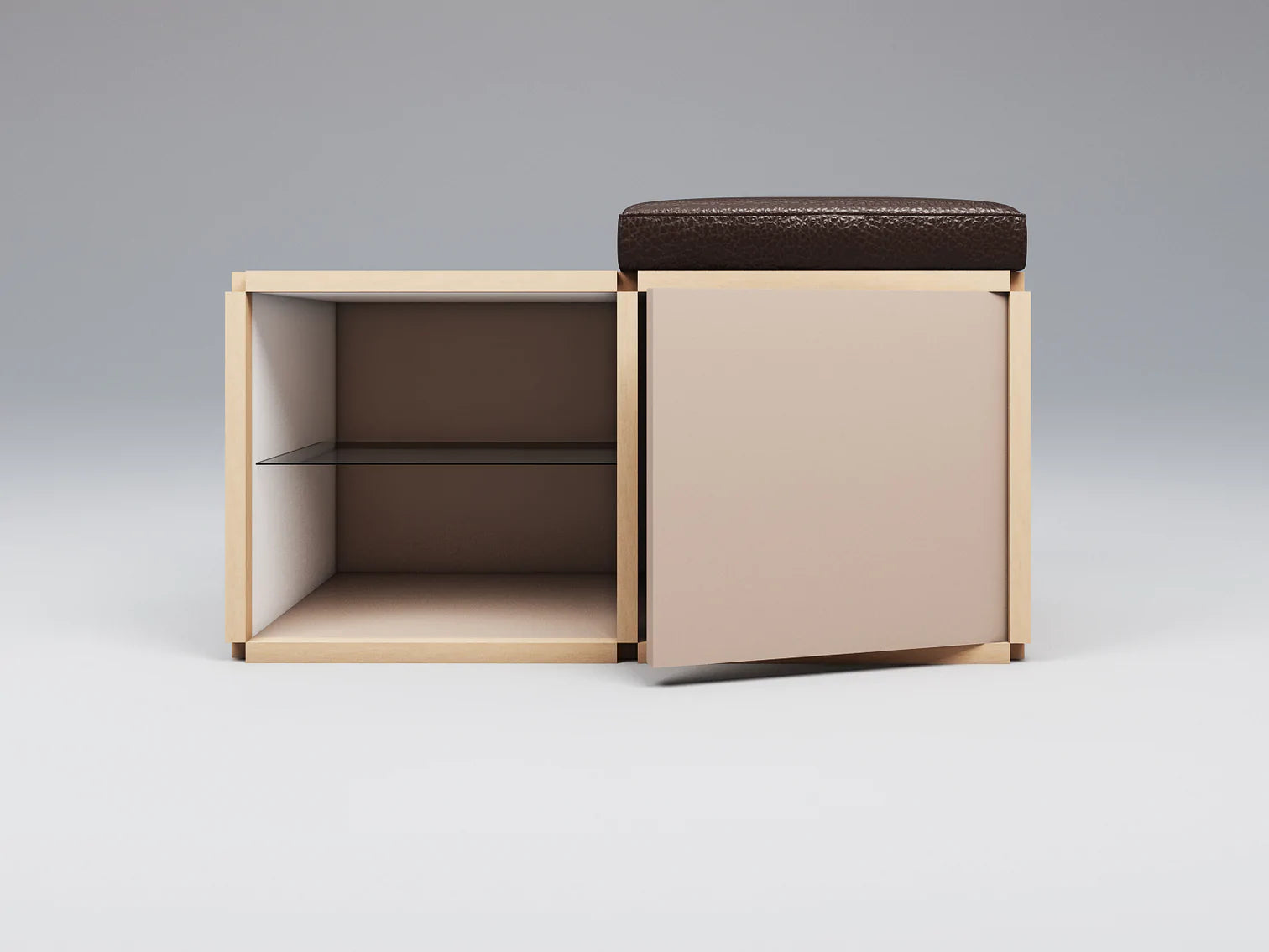 Single seat stool with table
