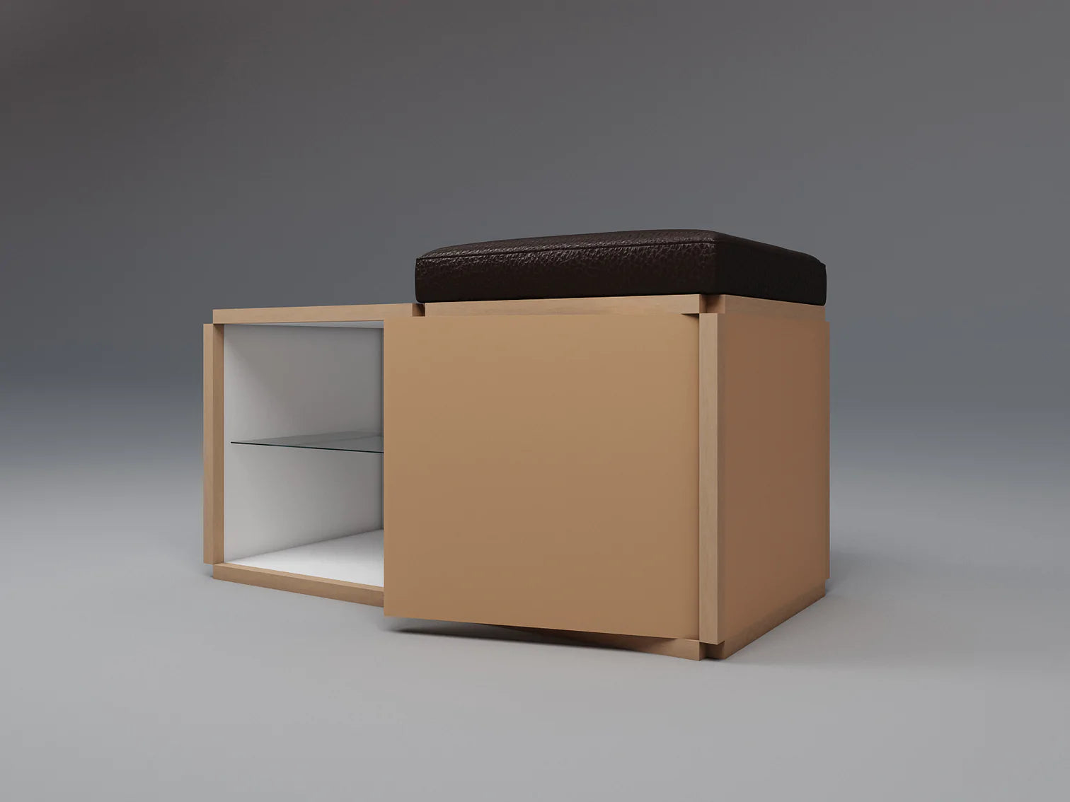 Single seat stool with table