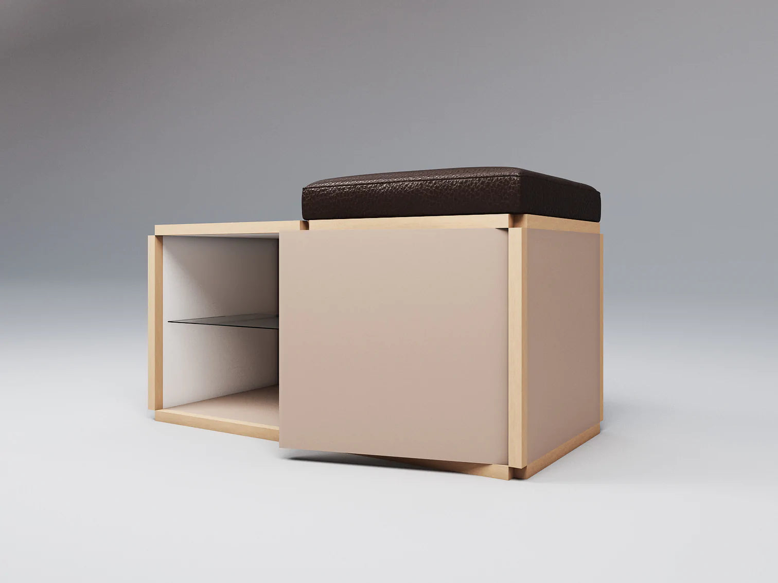Single seat stool with table