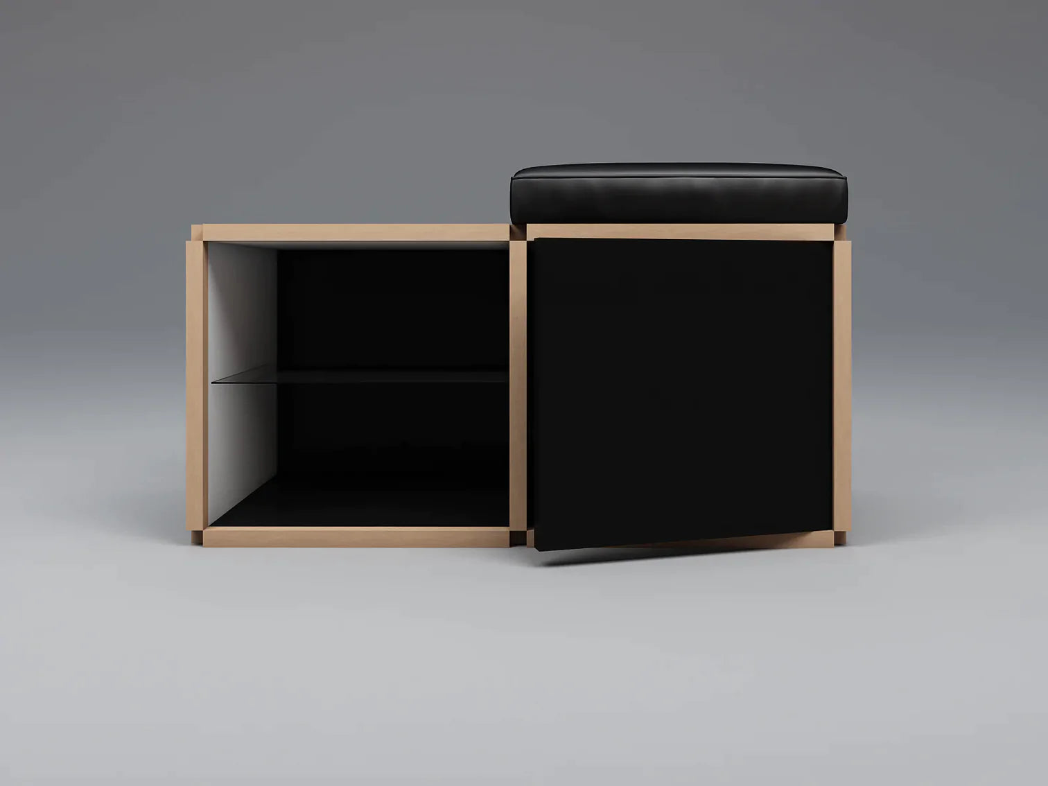 Single seat stool with table