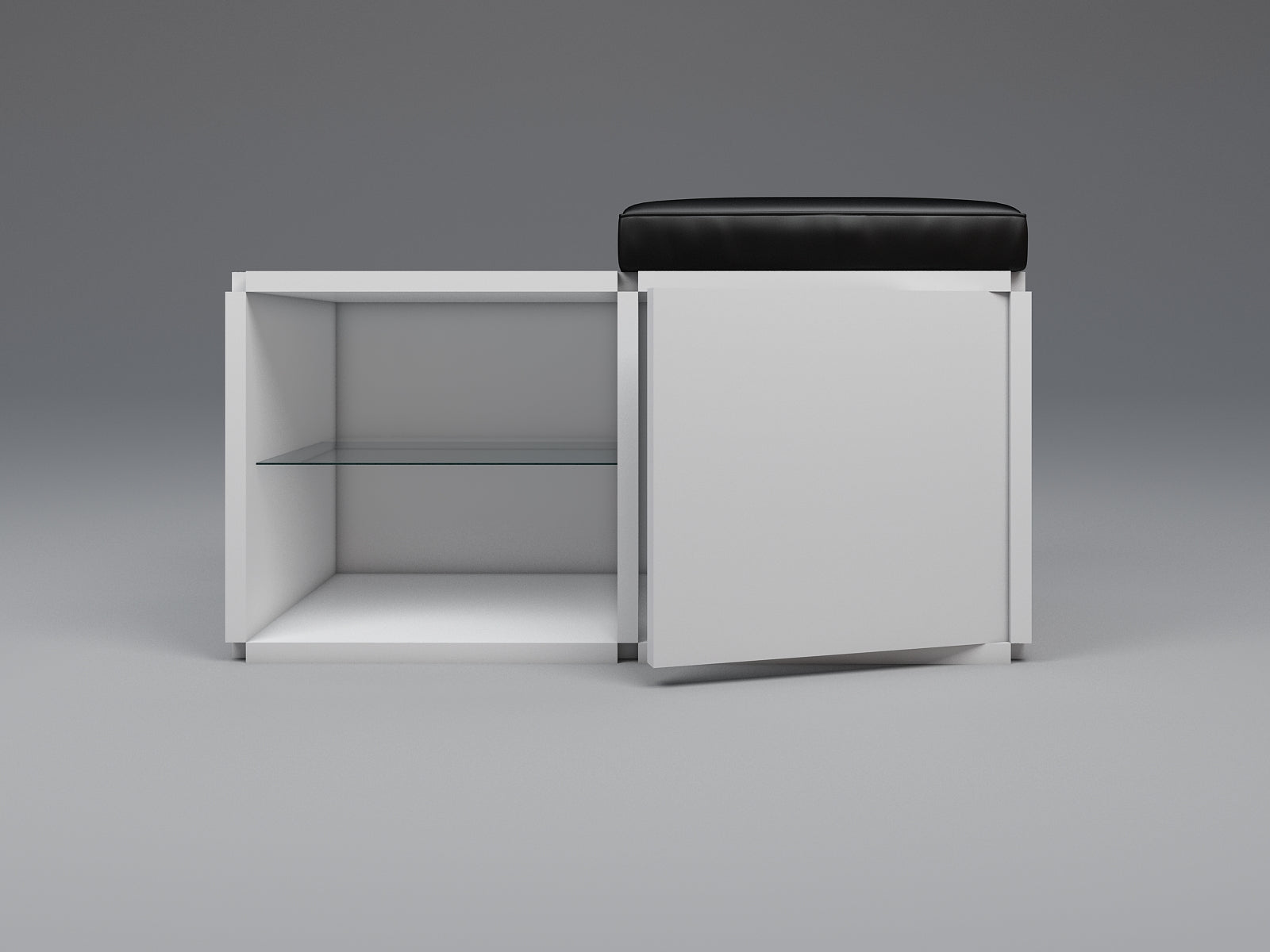 Single seat stool with table