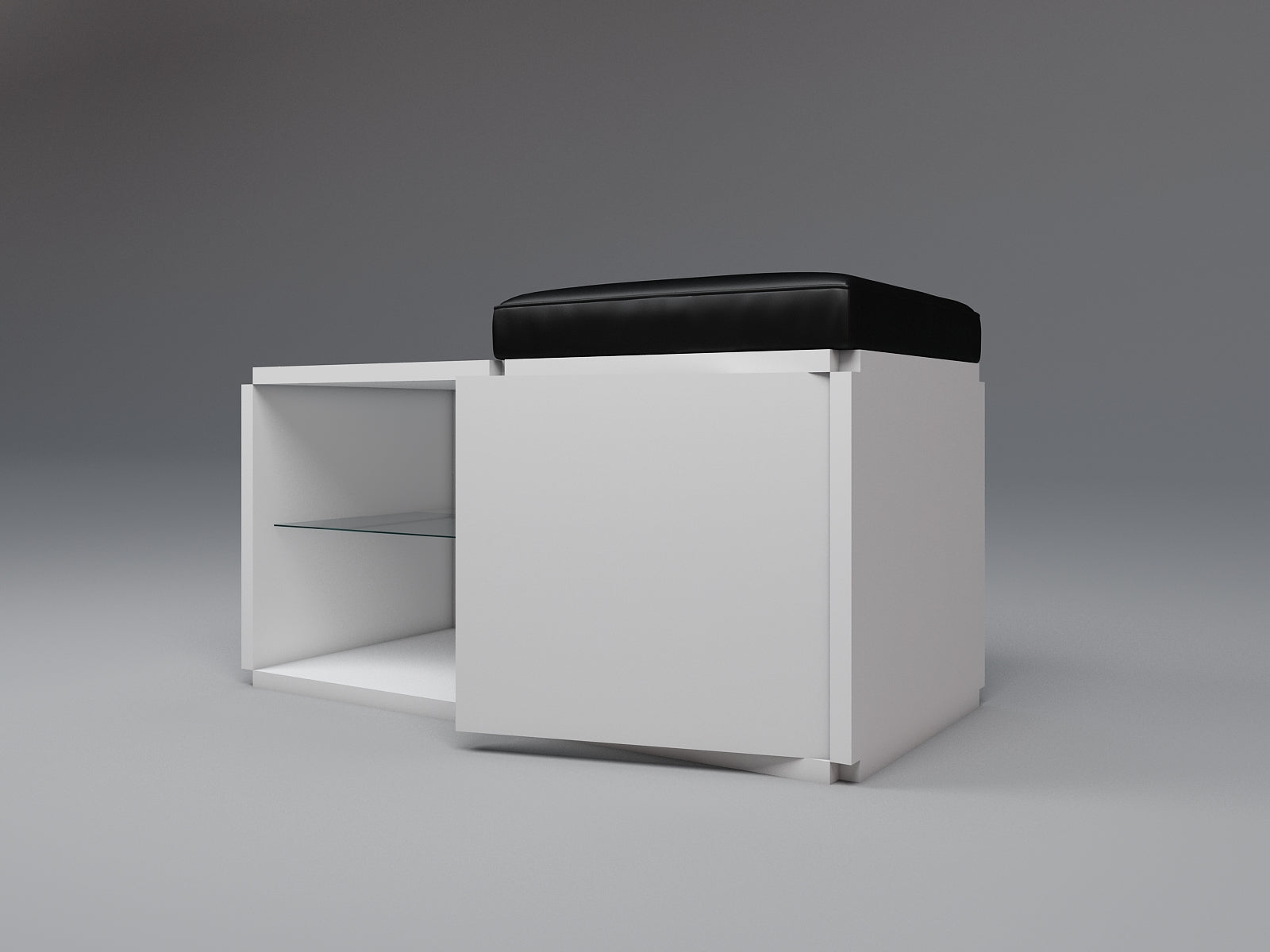 Single seat stool with table