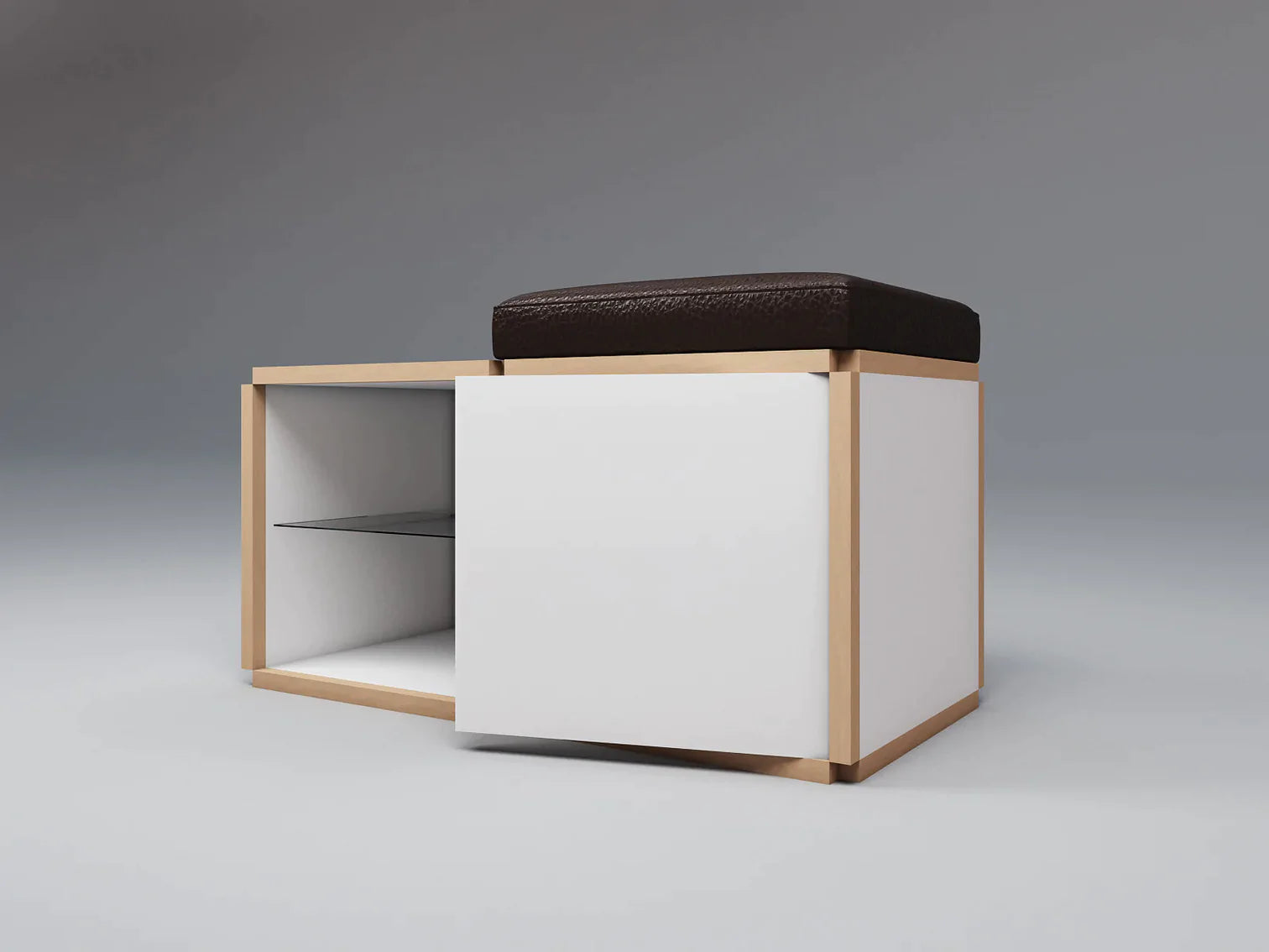 Single seat stool with table