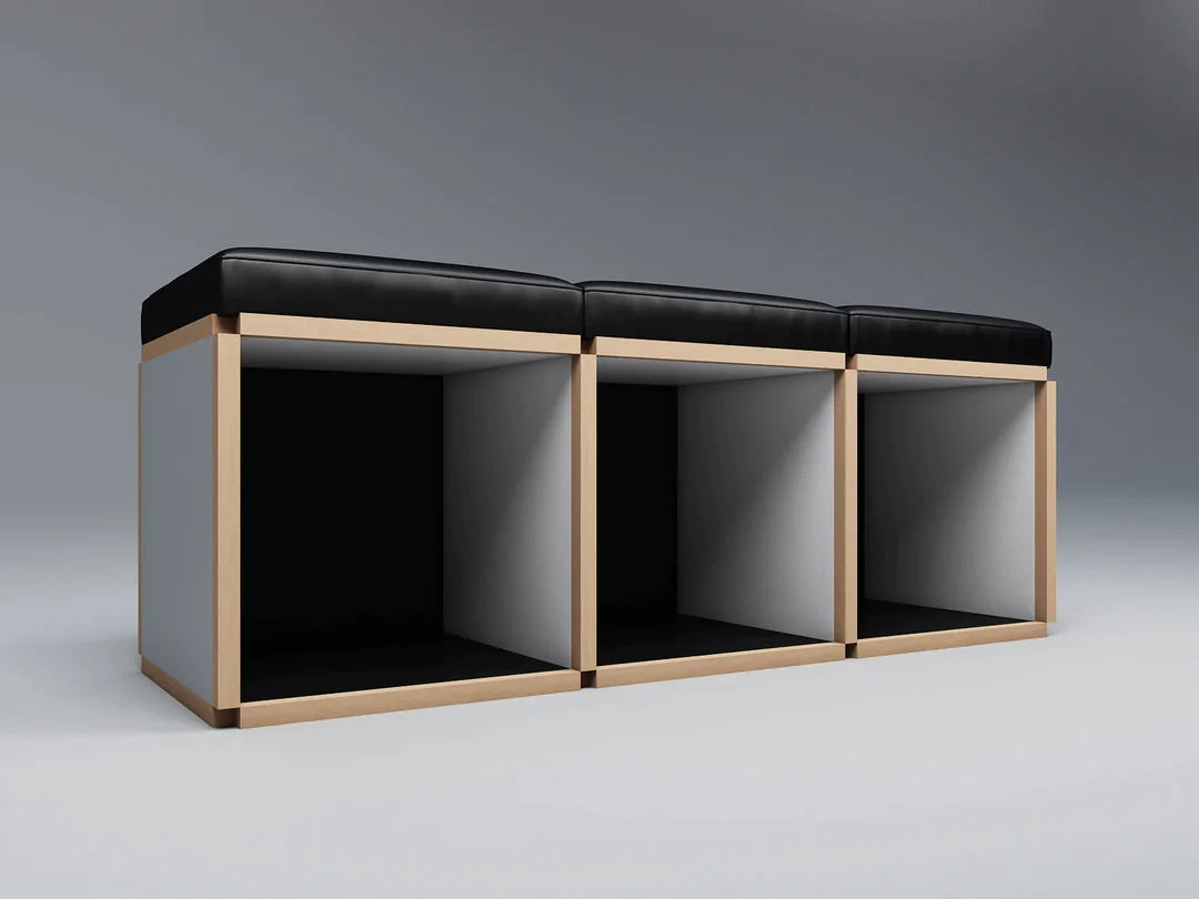3 Seat stool bench