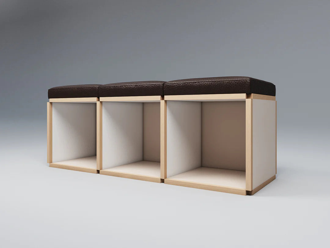 3 Seat stool bench