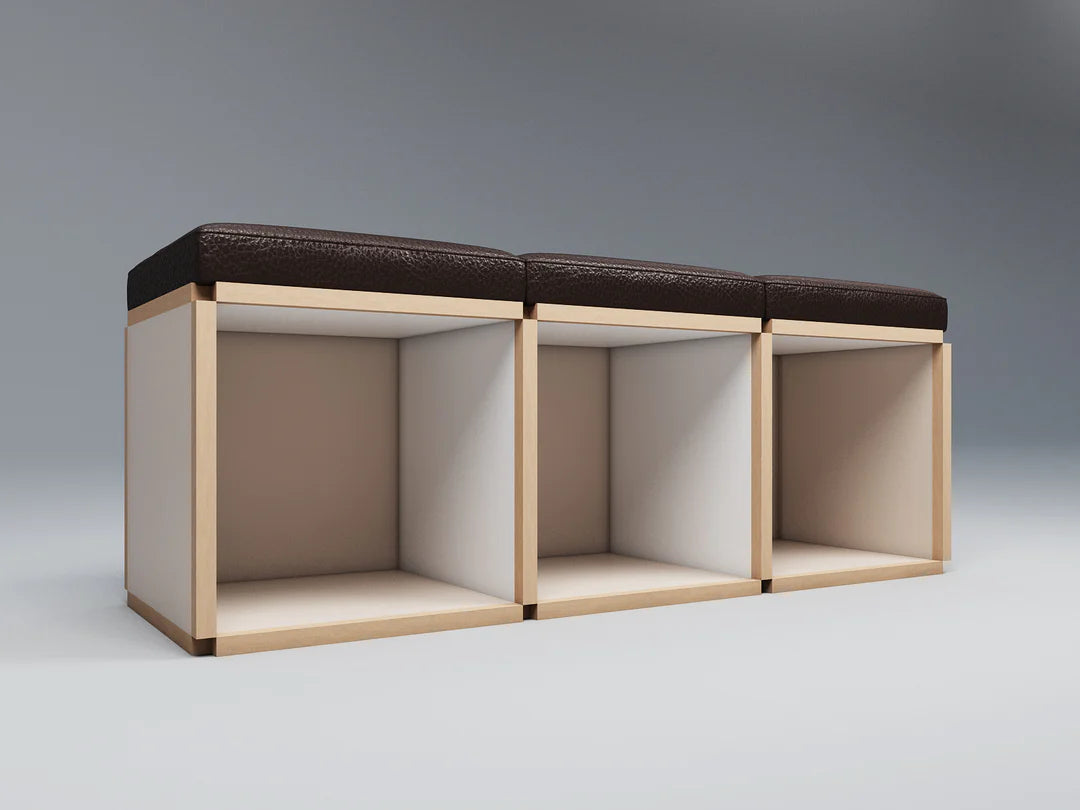 3 Seat stool bench