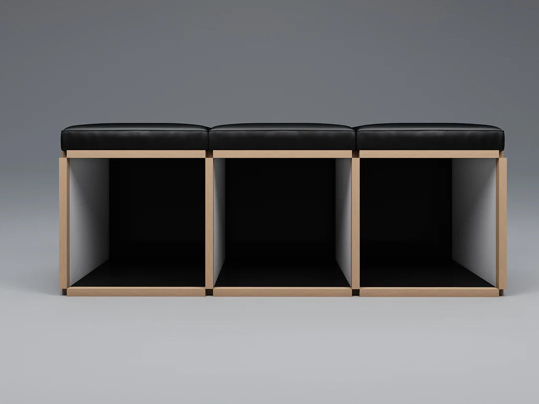 3 Seat stool bench