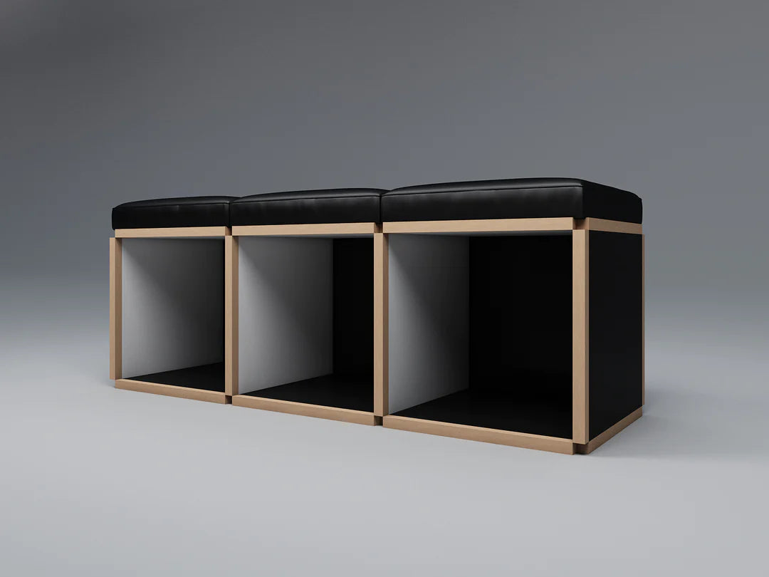 3 Seat stool bench