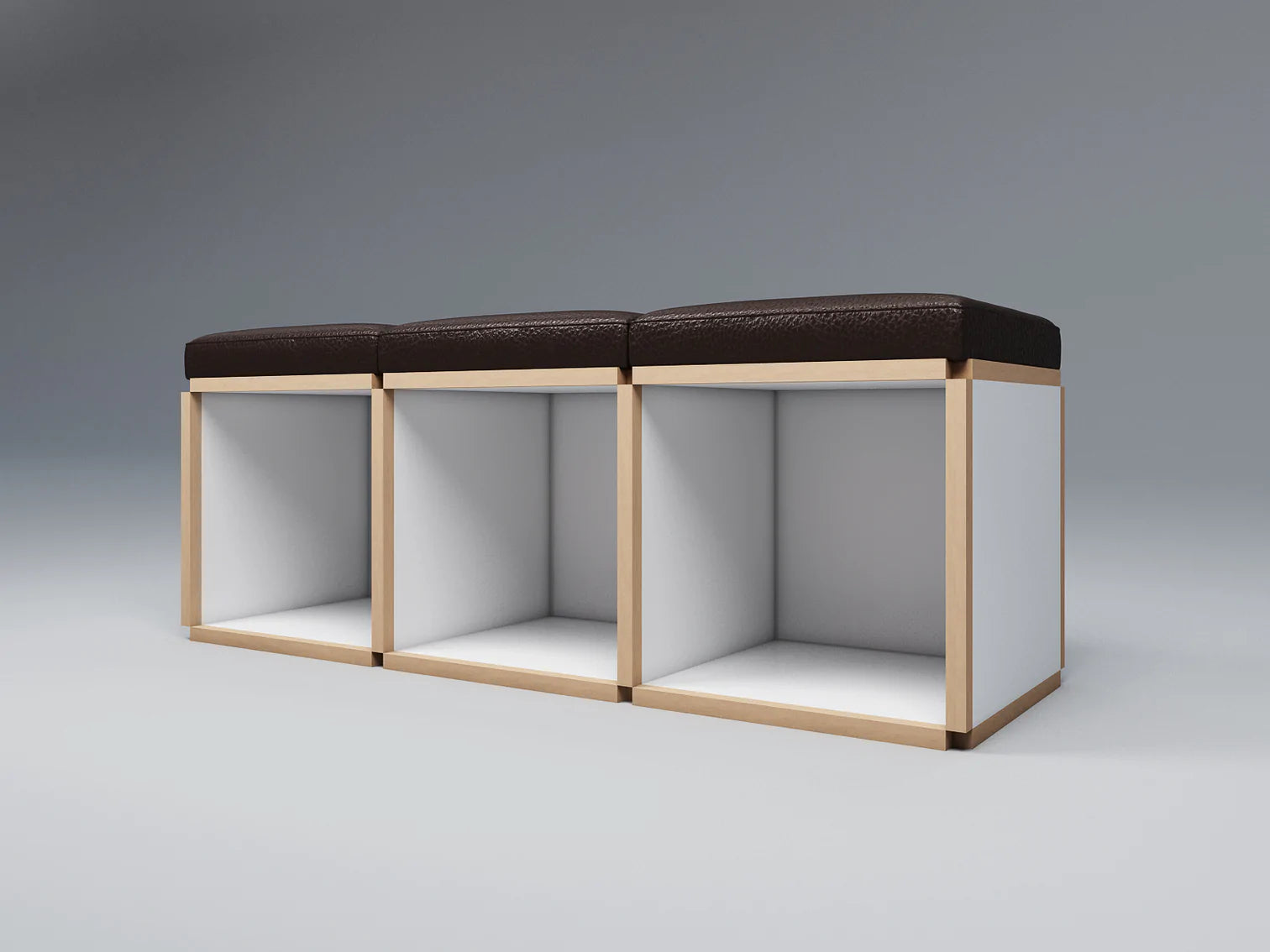 3 Seat stool bench