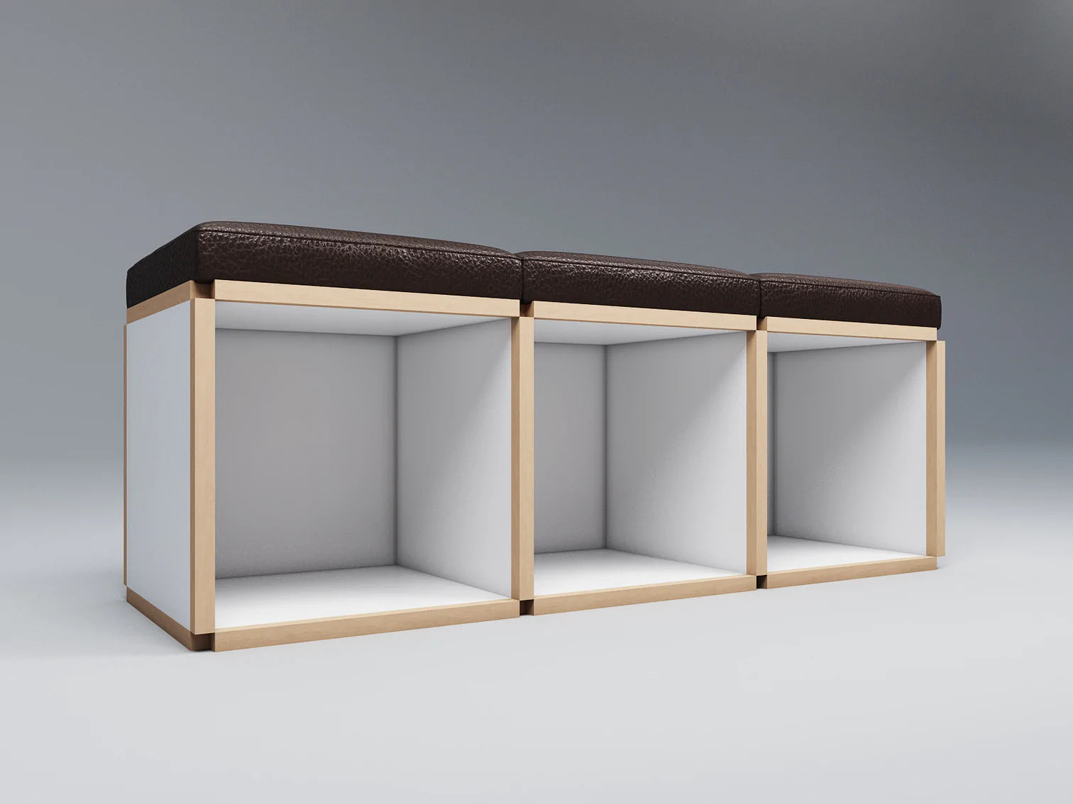 3 Seat stool bench