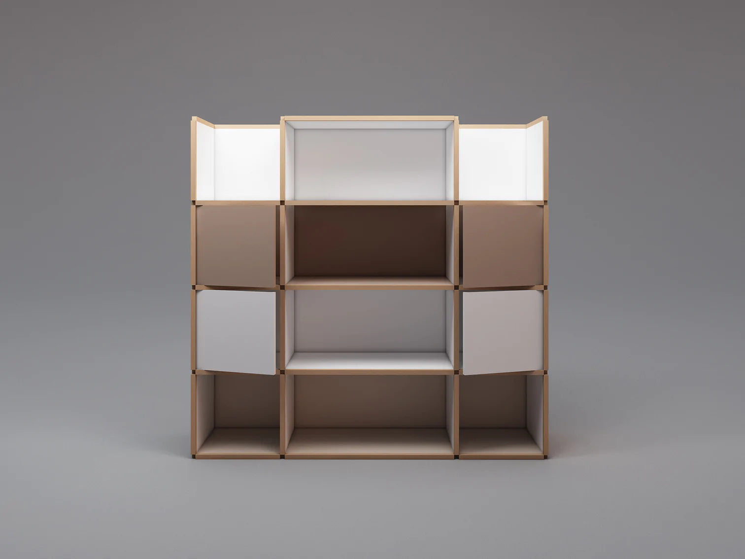 Wide open bookcase