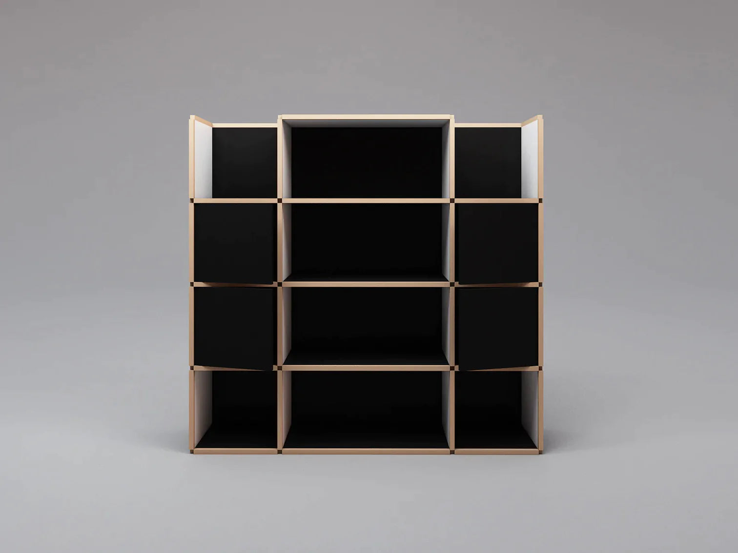 Wide open bookcase