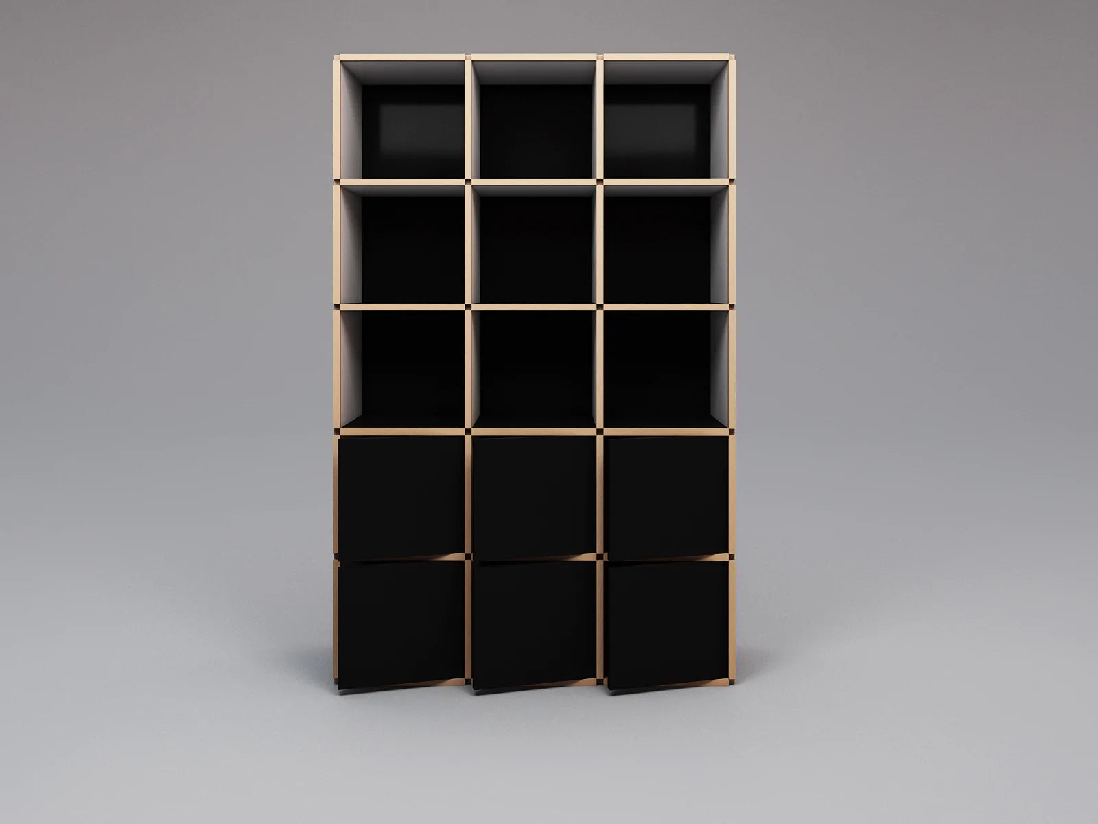 Tall bookcase with doors - Module Inc