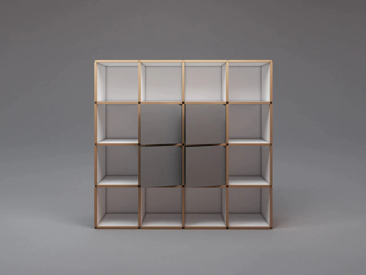 Large bookcase with doors
