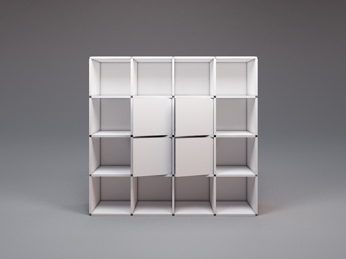 Large bookcase with doors