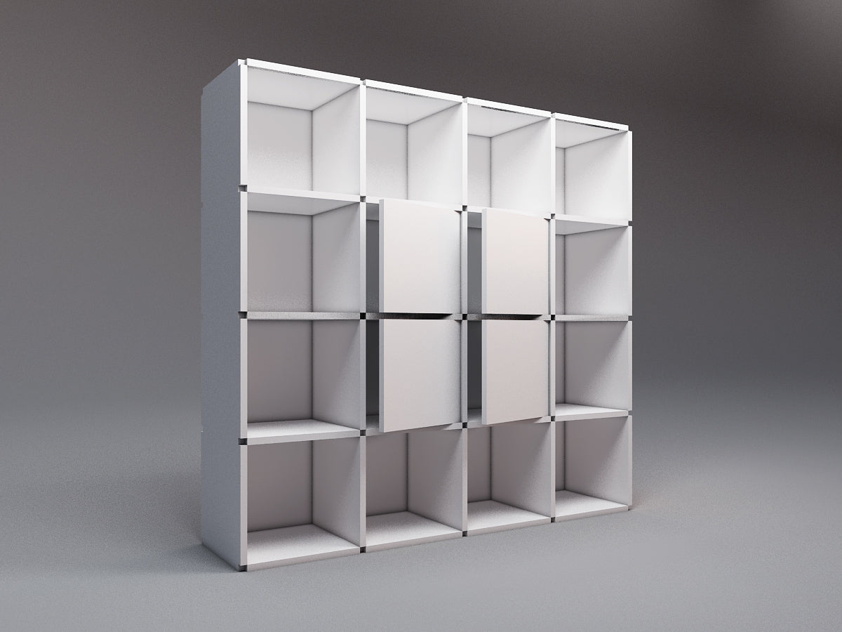Large bookcase with doors