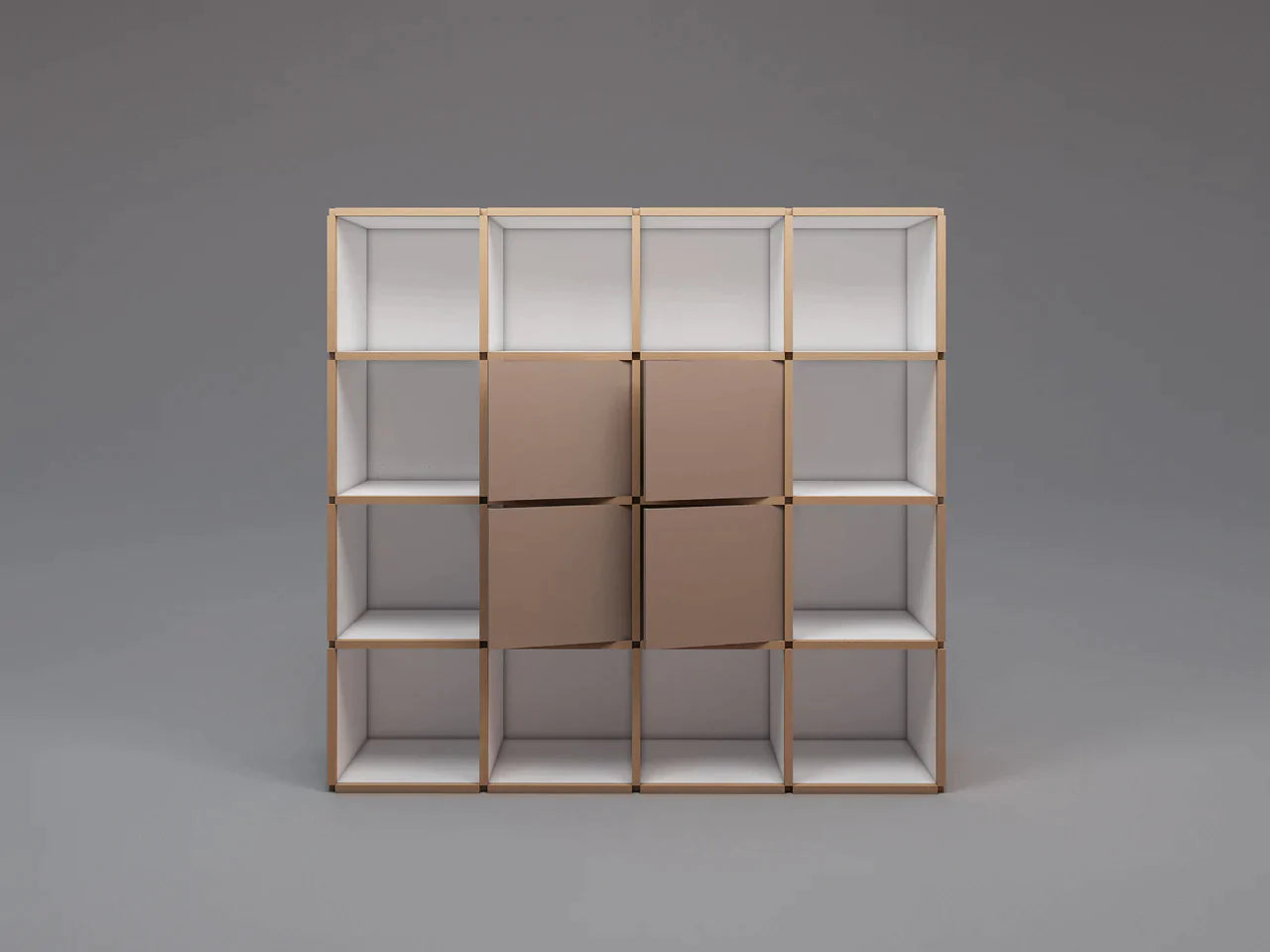 Large bookcase with doors
