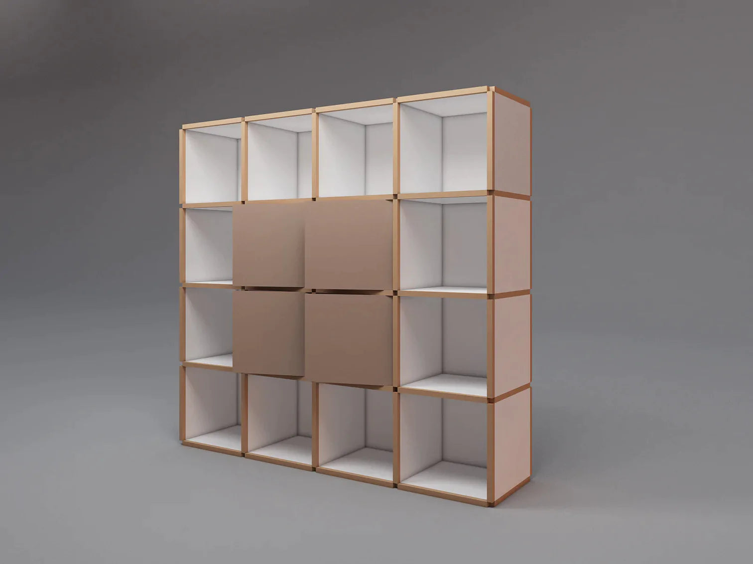 Large bookcase with doors