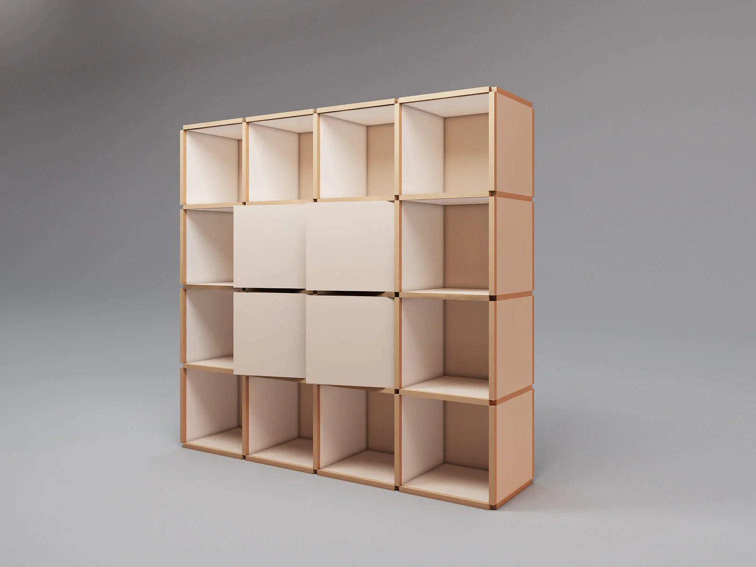 Large bookcase with doors