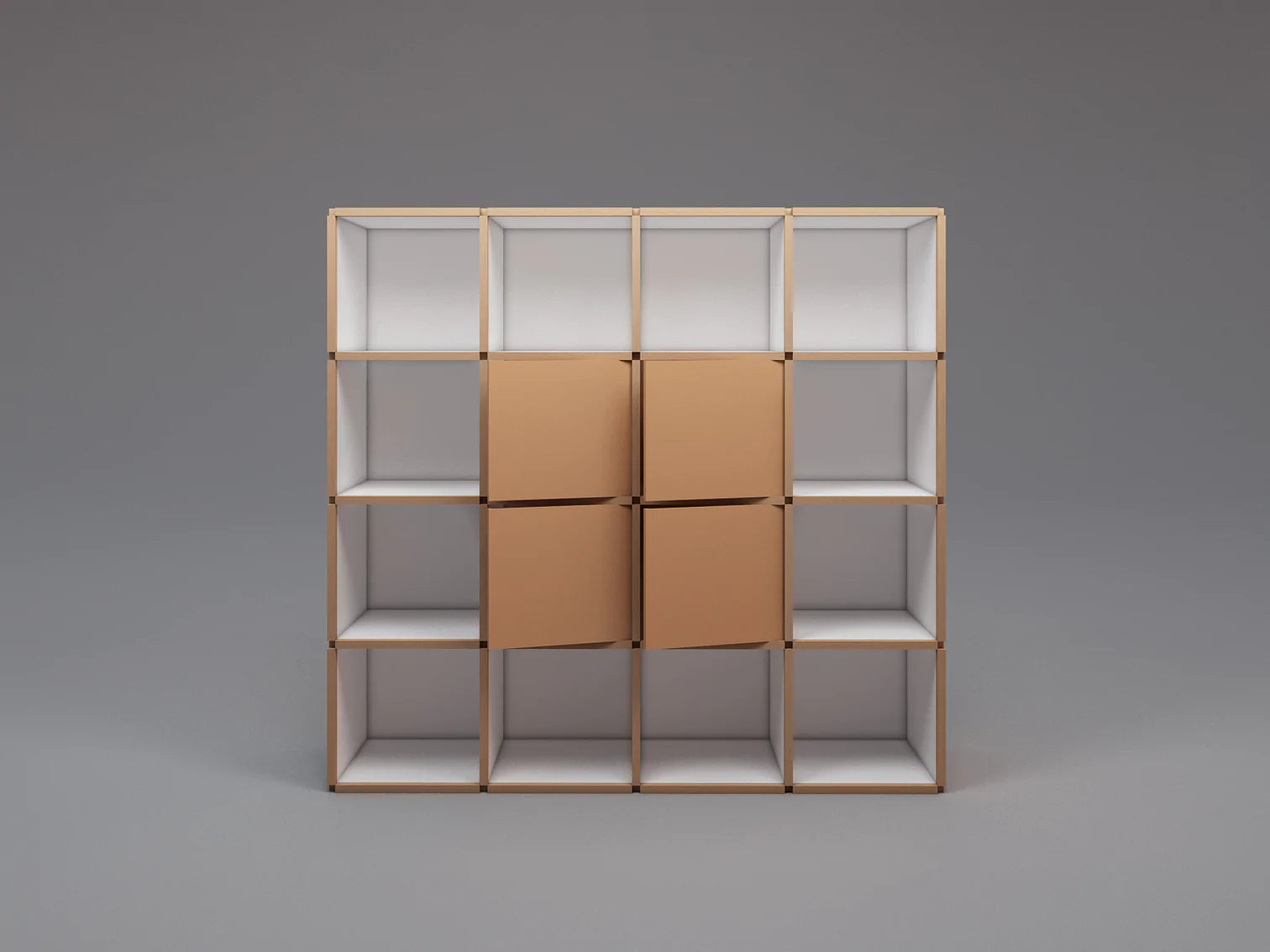 Large bookcase with doors