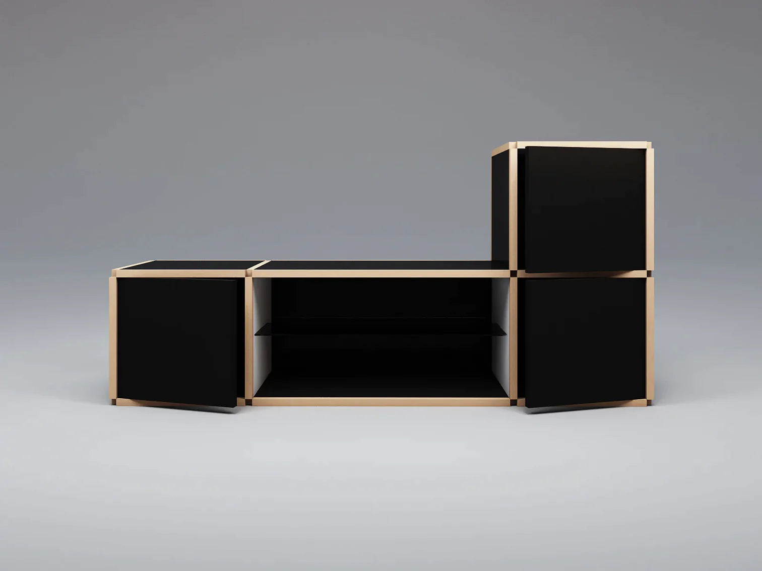 Media unit with stacked units