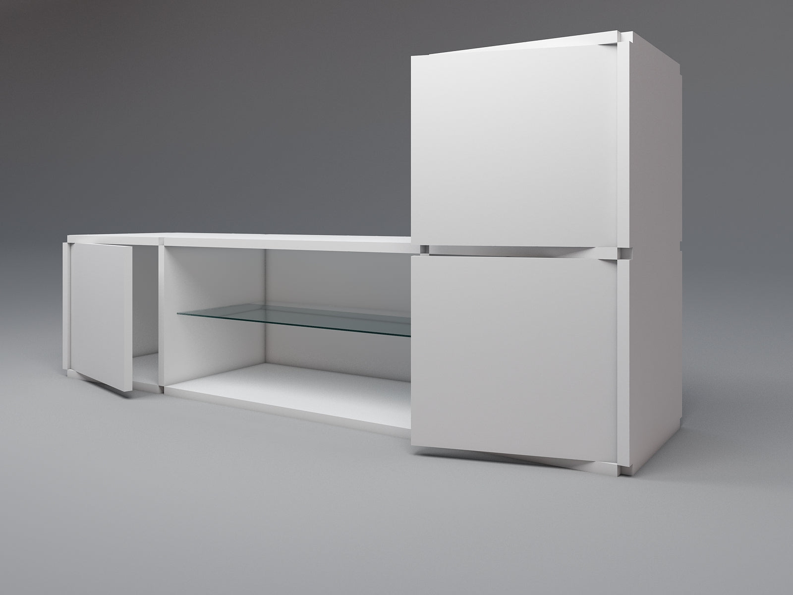 Media unit with stacked units