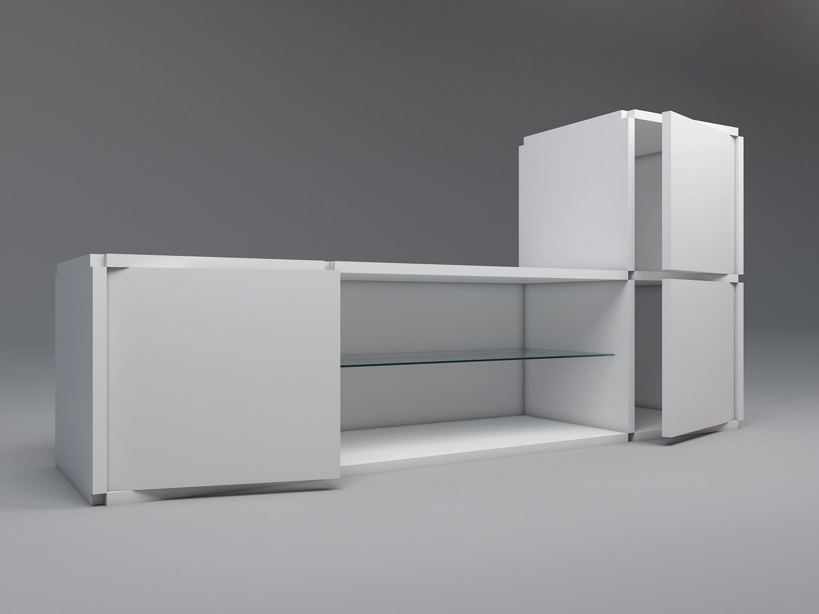 Media unit with stacked units