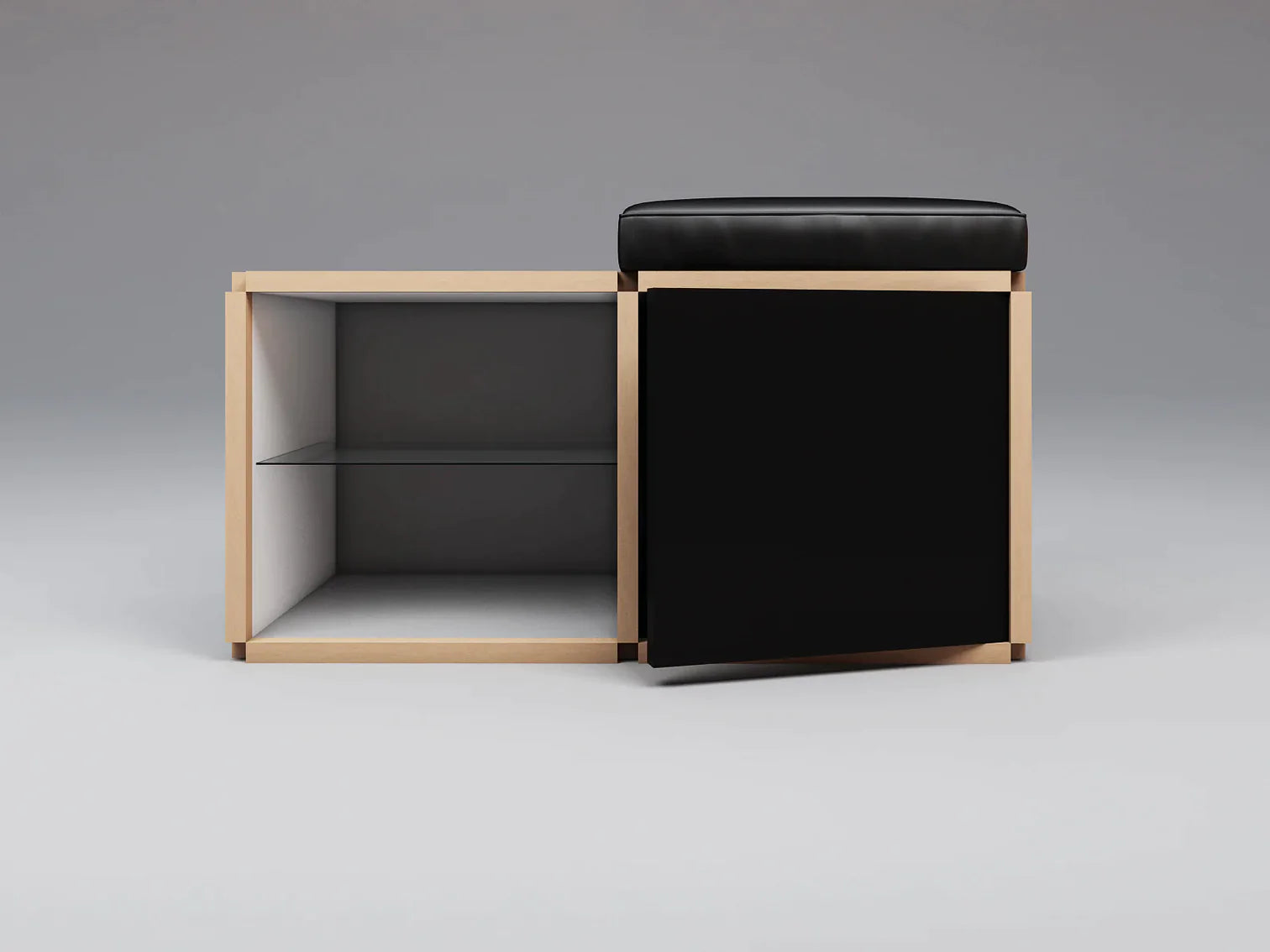 Single seat stool with table
