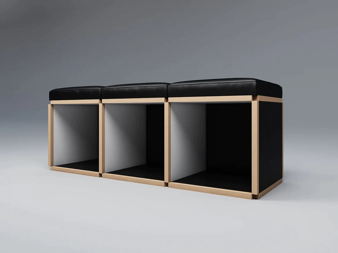 3 Seat stool bench