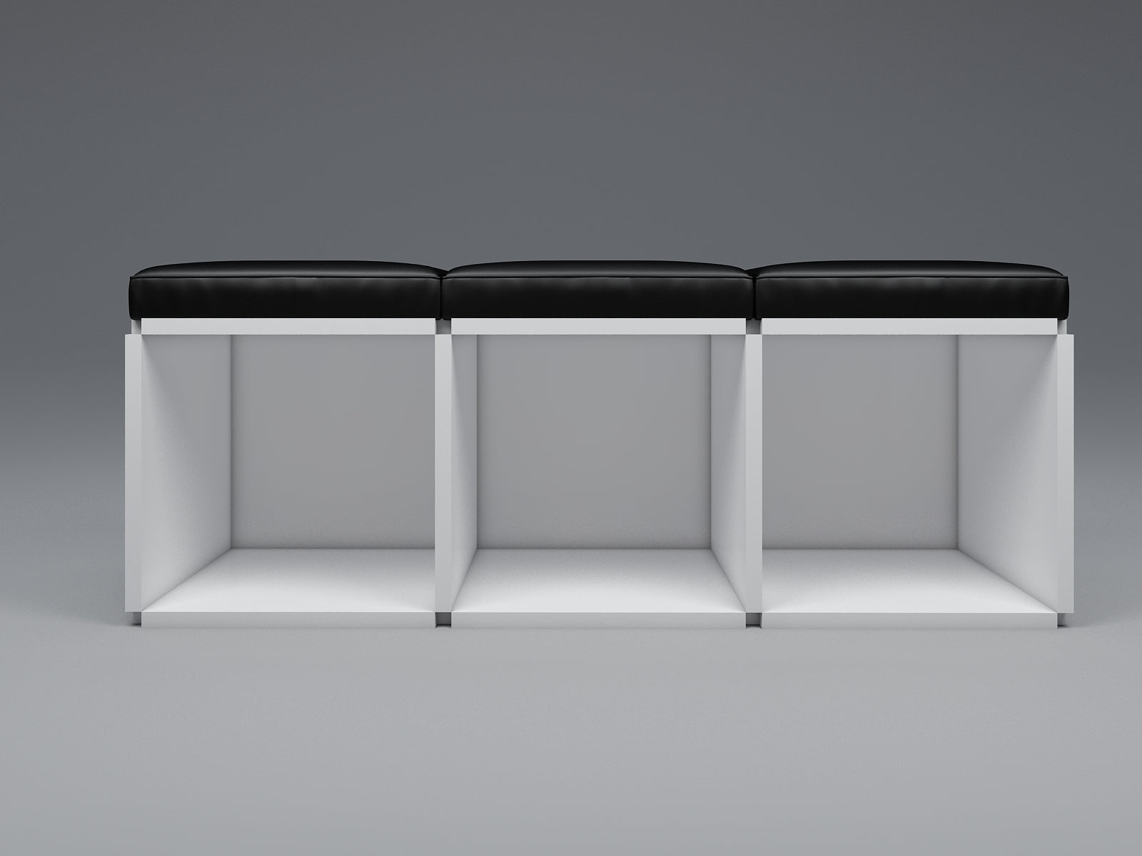 3 Seat stool bench