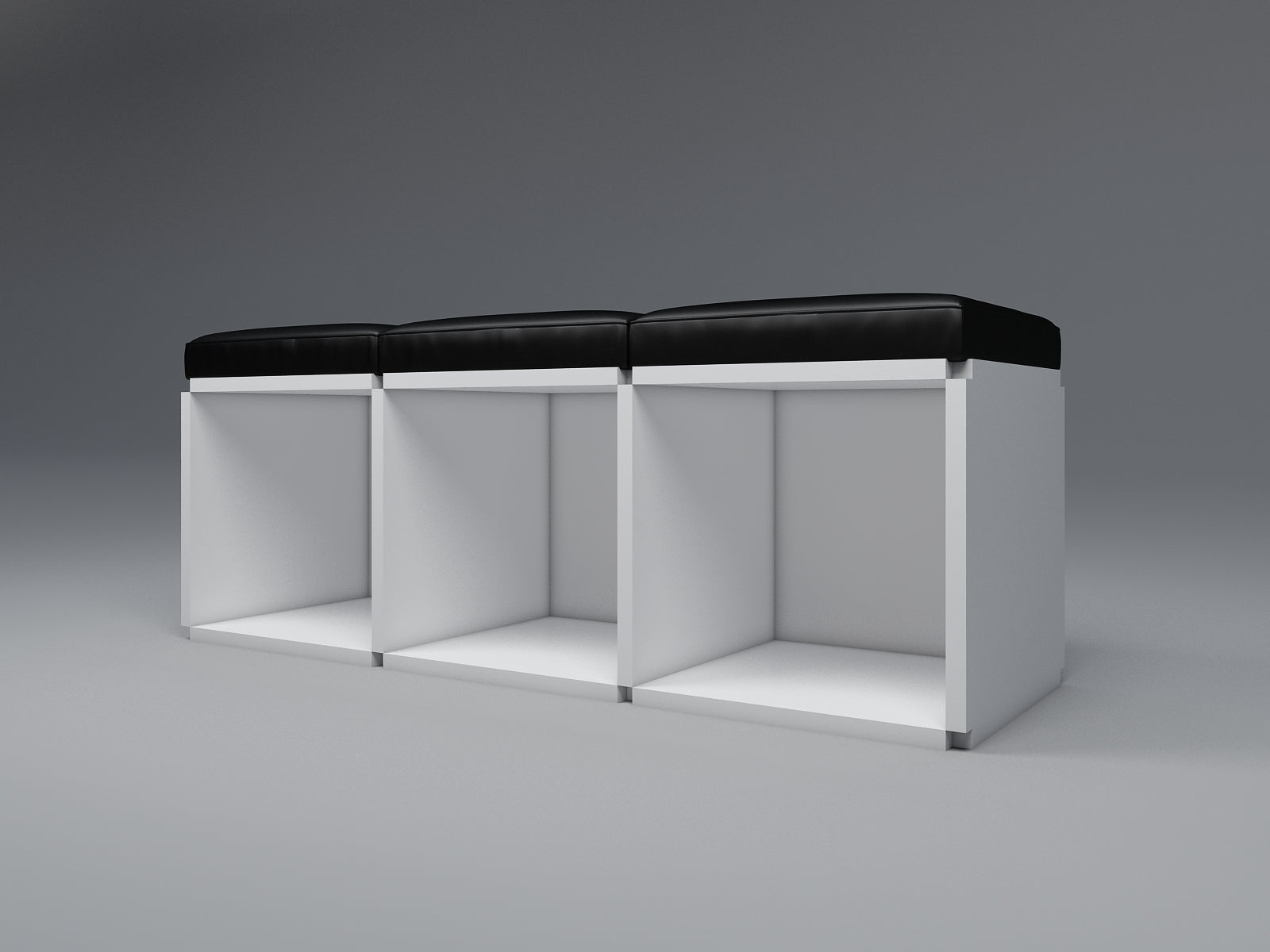 3 Seat stool bench