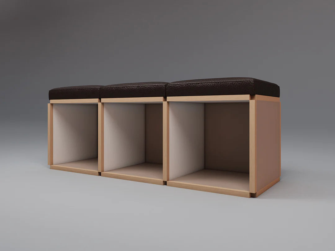 3 Seat stool bench