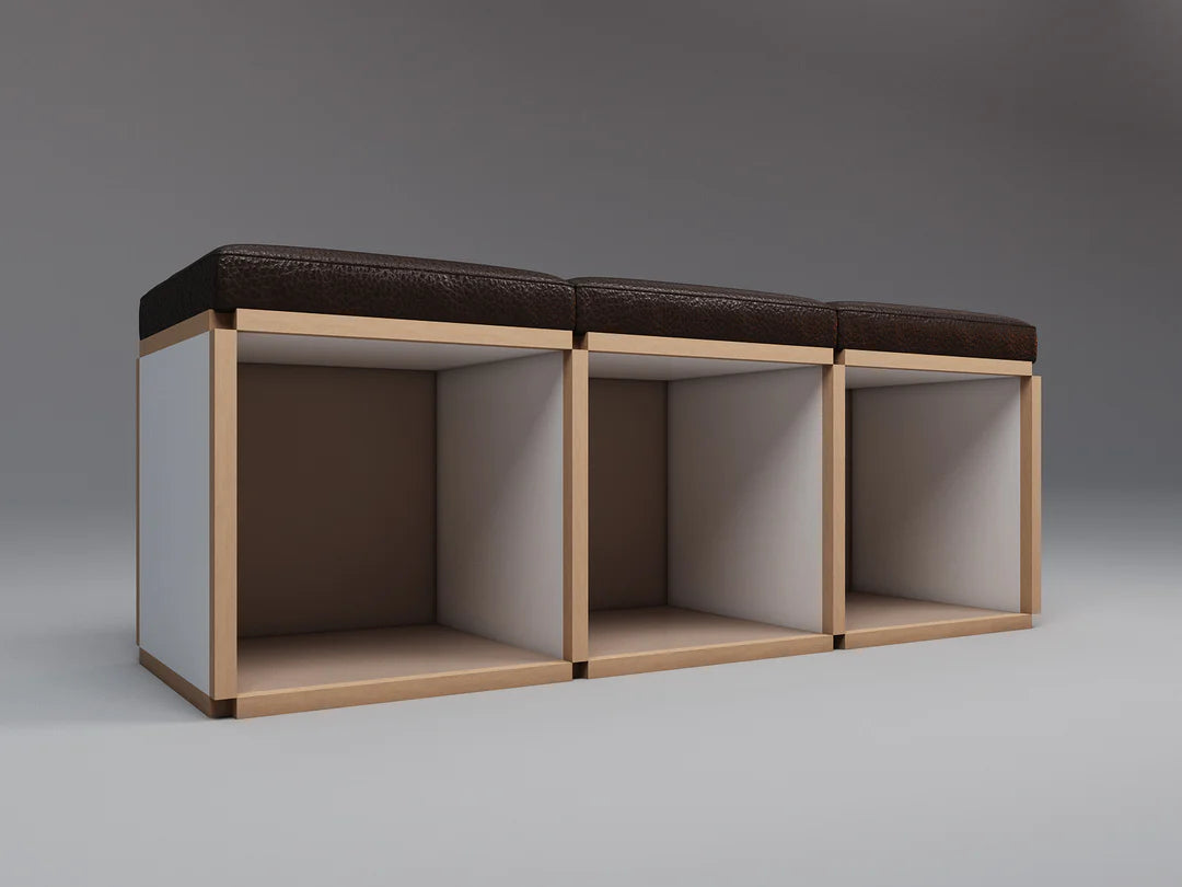 3 Seat stool bench